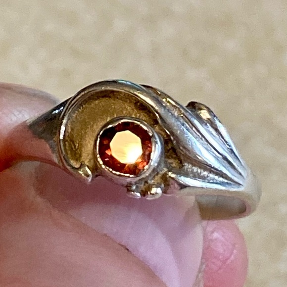 Sterling Garnet Ring - Picture 7 of 11